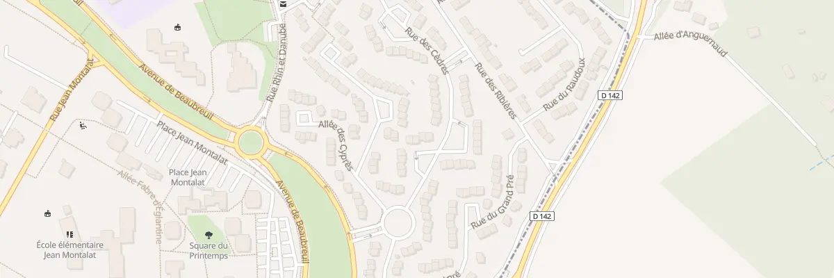 Plan du 25 Rue des Cèdres à Limoges