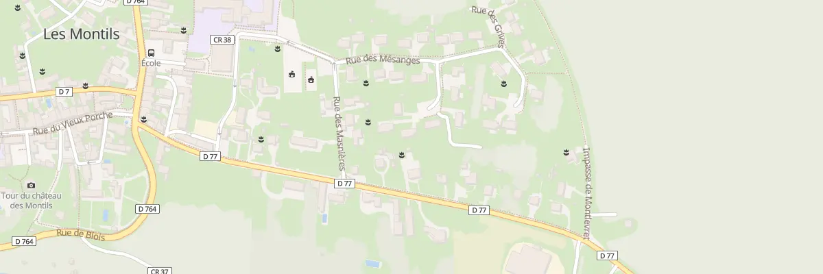 Plan du 5 Rue des Bergeronnettes aux Montils