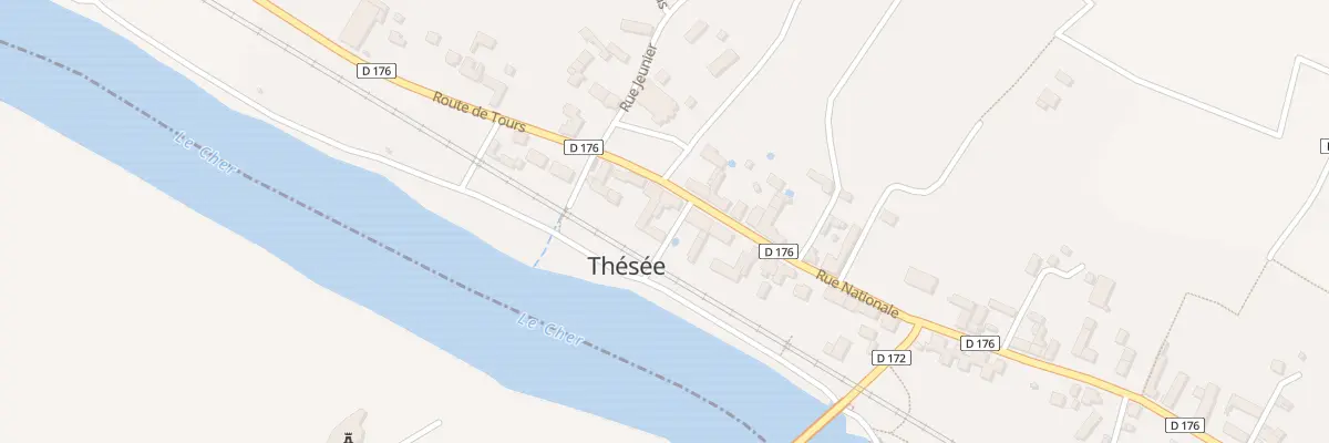 Plan du 9 Rue Nationale à Thésée