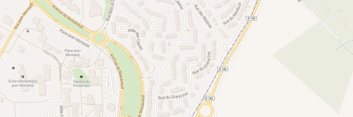 Plan du 24 Rue des Cèdres à Limoges