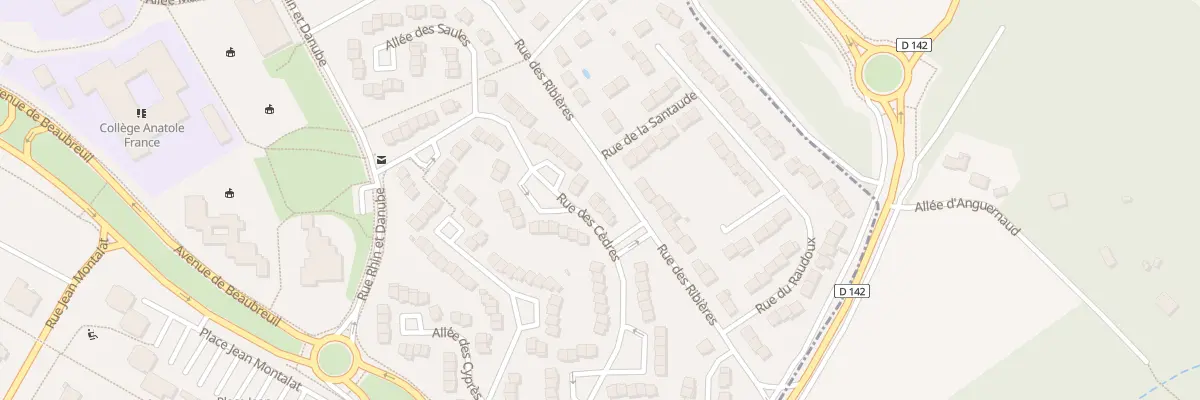 Plan du 70 Rue des Cèdres à Limoges