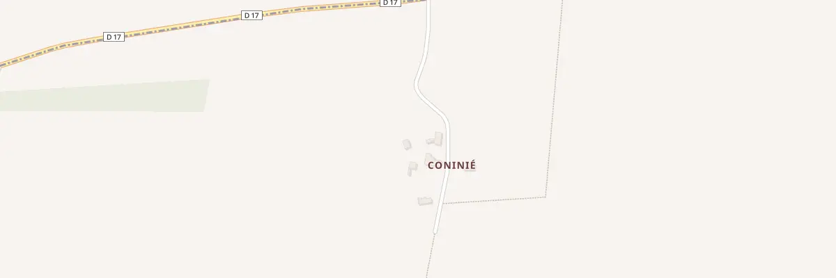 Plan du 1 Coninié à Flacey