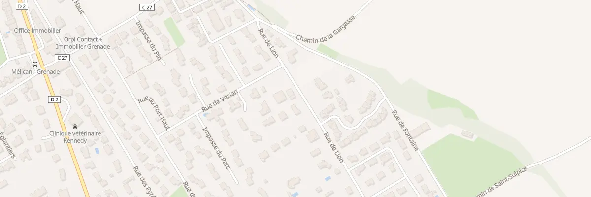 Plan du 12B Rue de Lion à Grenade