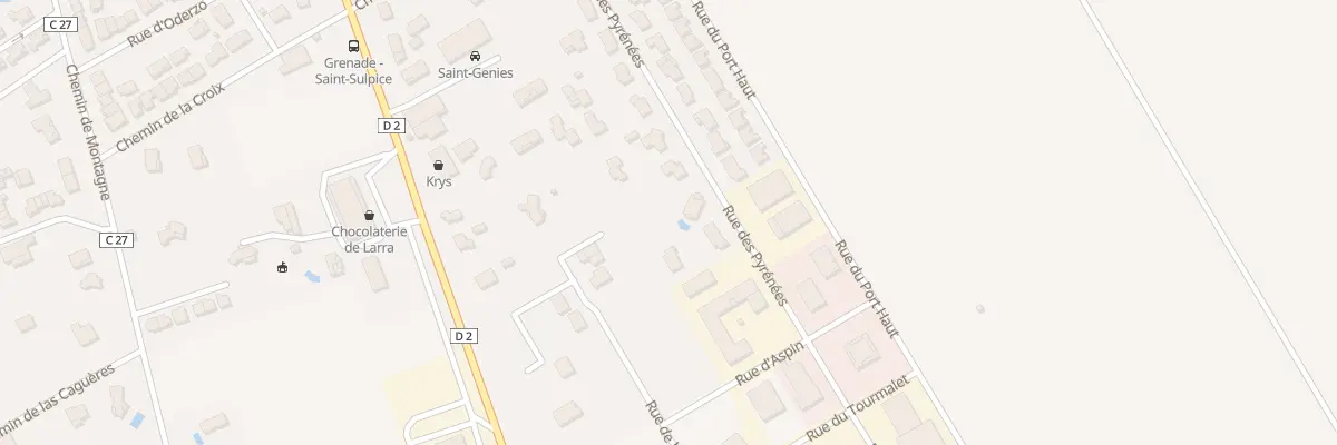 Plan du 52B Rue des Pyrénées à Grenade