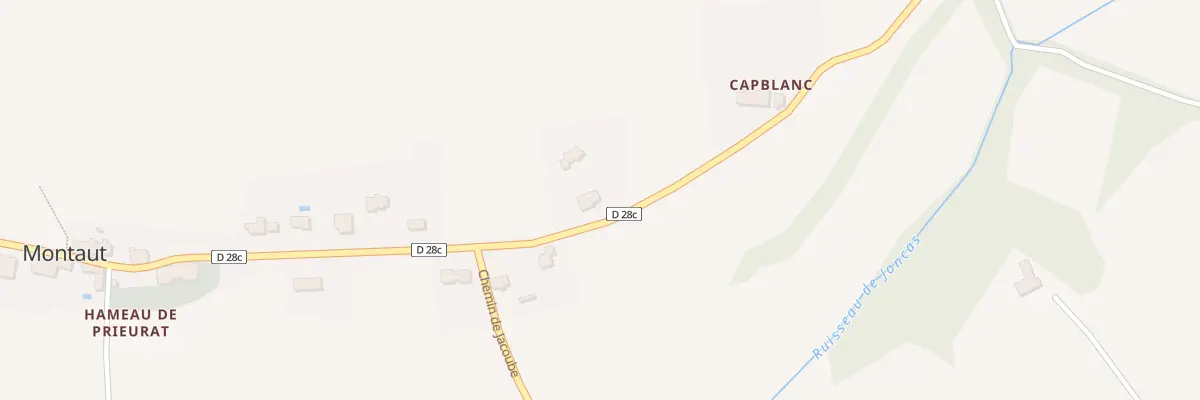 Plan du 3 Capblanc à Montaut