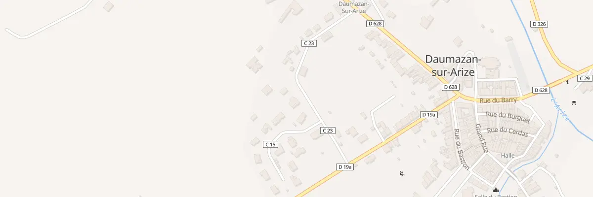 Plan du 1 Av des Pradasses à Daumazan-sur-Arize