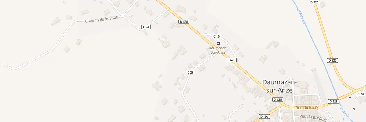 Plan du 43 Rte de Toulouse à Daumazan-sur-Arize