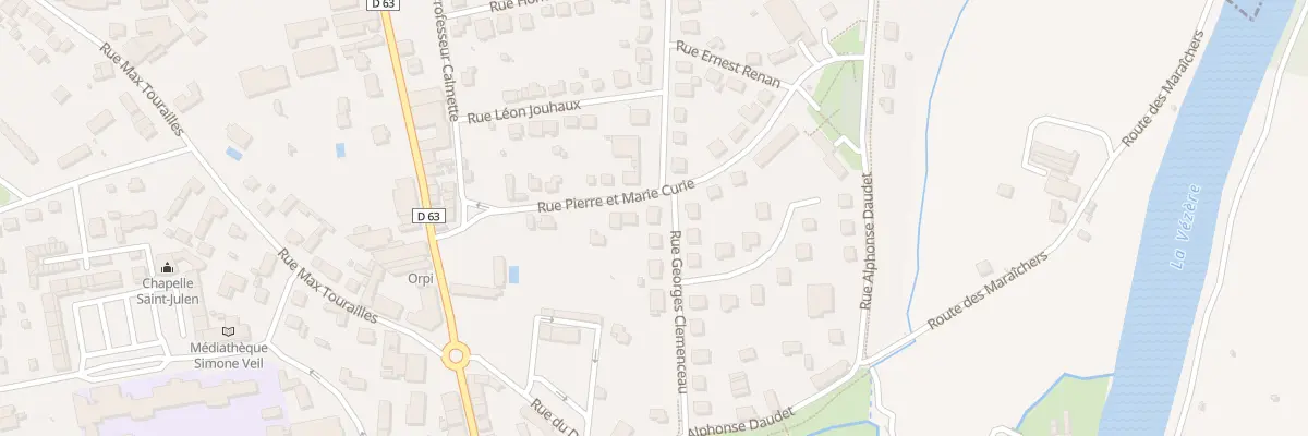 Plan du 1 Rue Georges Clémenceau à Terrasson-Lavilledieu