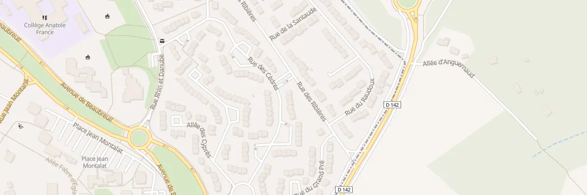 Plan du 58 Rue des Cèdres à Limoges