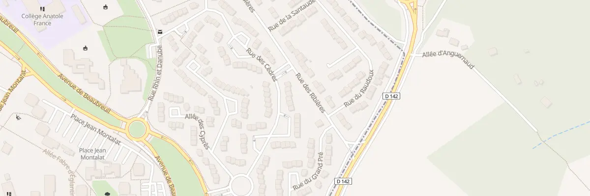Plan du 54 Rue des Cèdres à Limoges