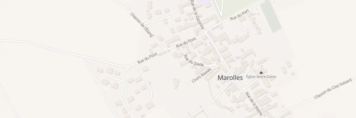Plan du 9 Rue du Stade à Marolles
