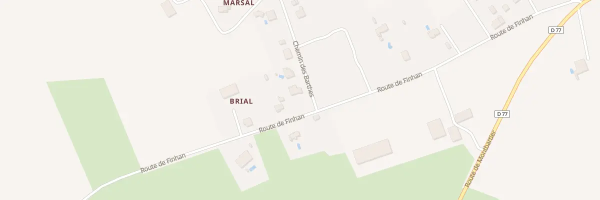 Plan du 480 Rte de Finhan à Bressols