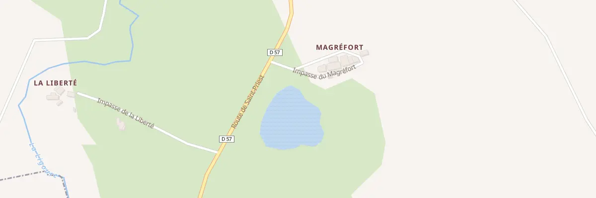 Plan du 5069 Magrefort à Saint-Jean-Ligoure