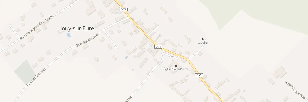 Plan du 9001 Pl de l’Eglise à Jouy-sur-Eure