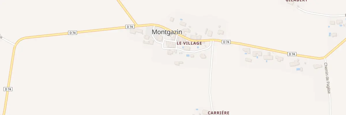 Plan du 33 Le Village à Montgazin