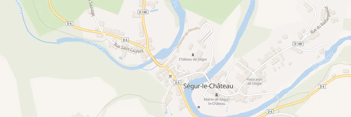 Plan du 6 Che du Moulin à Ségur-le-Château
