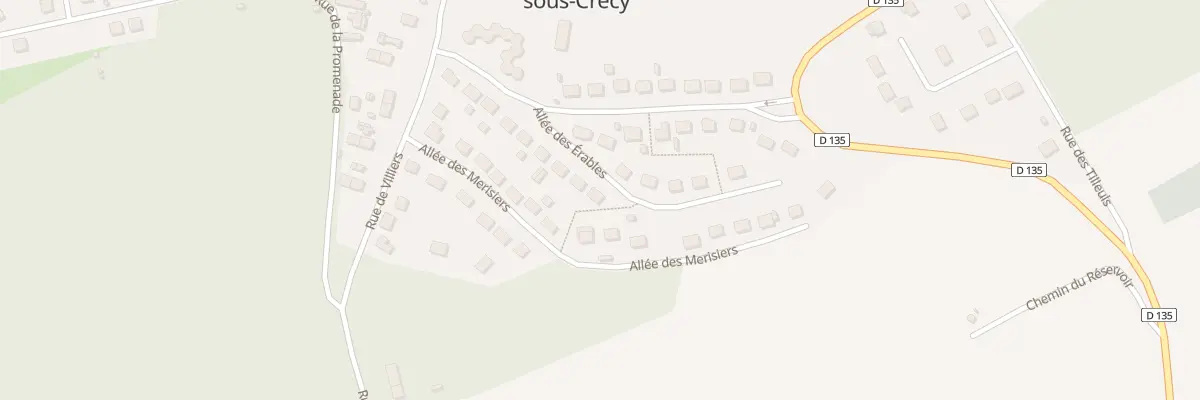 Plan du 8 All des Érables à Aunay-sous-Crécy