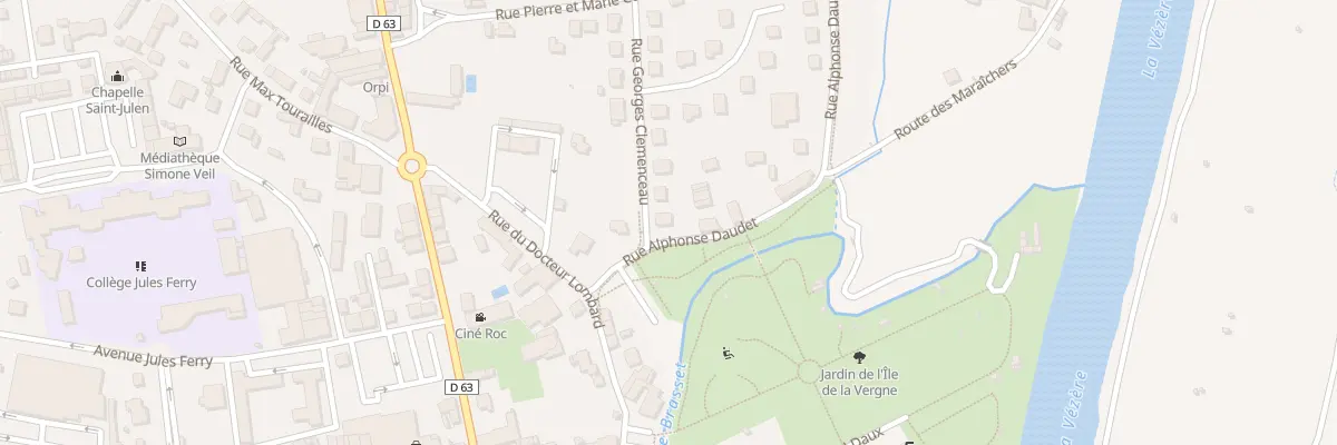 Plan du 5 Rue Alphonse Daudet à Terrasson-Lavilledieu