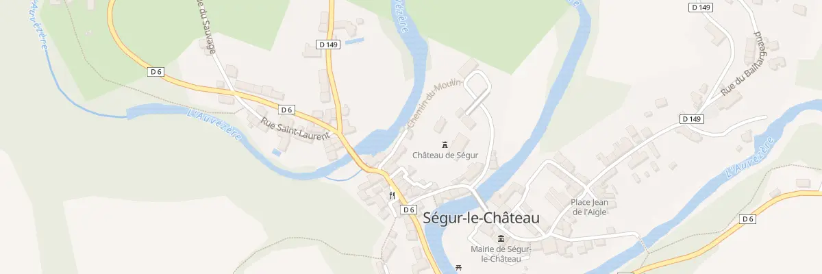Plan du 8 Che du Moulin à Ségur-le-Château