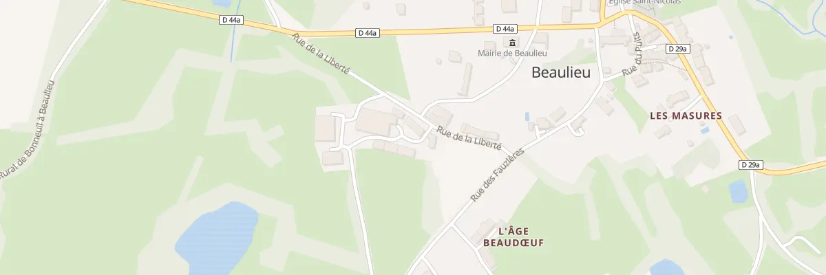 Plan du 3 Rue de la Liberté à Beaulieu