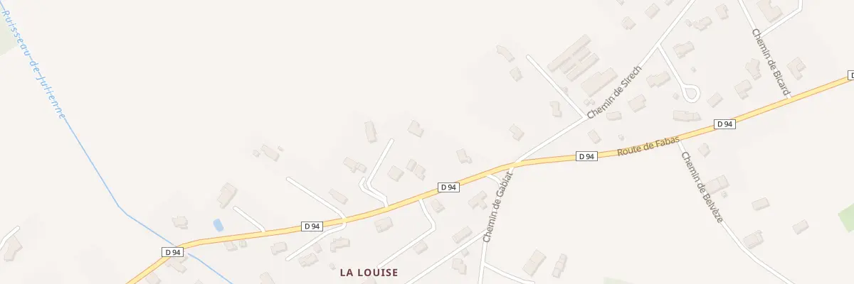 Plan du 1093 Rte de Fabas à Canals