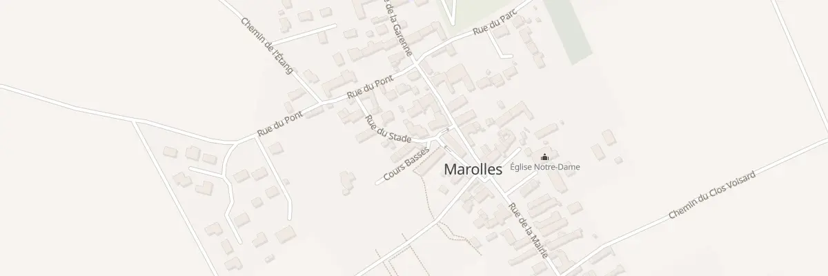 Plan du 2B Rue du Stade à Marolles