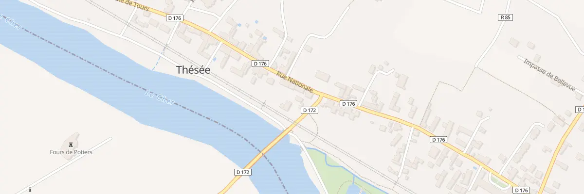 Plan du 25 Rue Nationale à Thésée