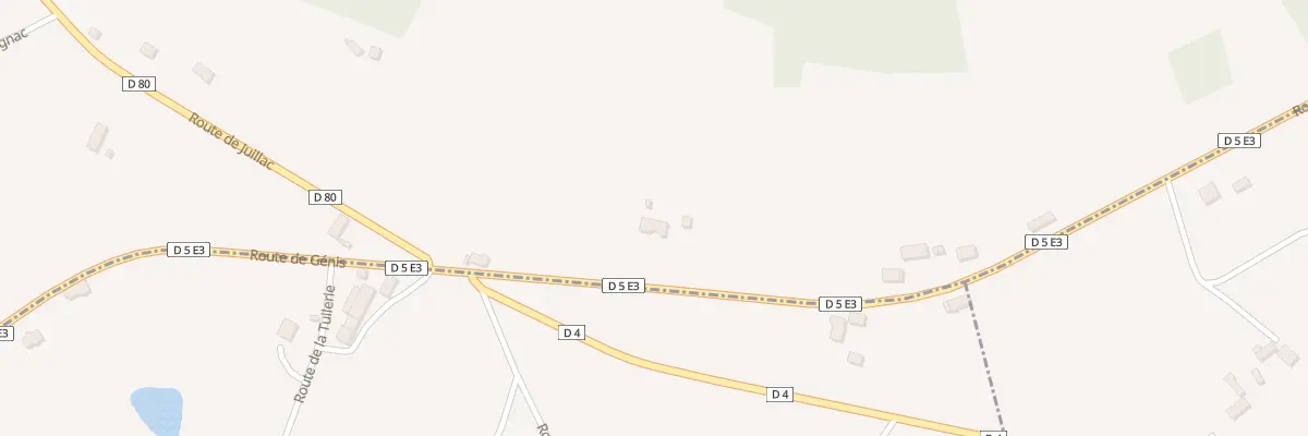 Plan des Quatre Routes à Saint-Cyr-les-Champagnes