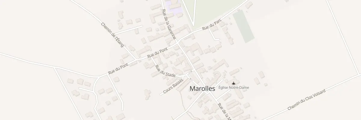 Plan du 22 Rue de la Mairie à Marolles