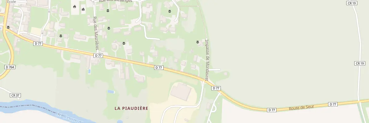 Plan du 34 Rte de Seur aux Montils