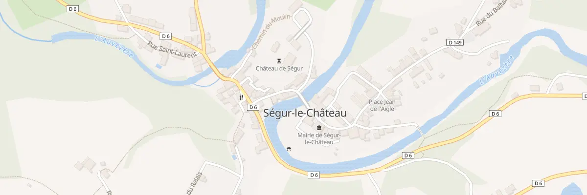 Plan du 1 Rue des Claux à Ségur-le-Château