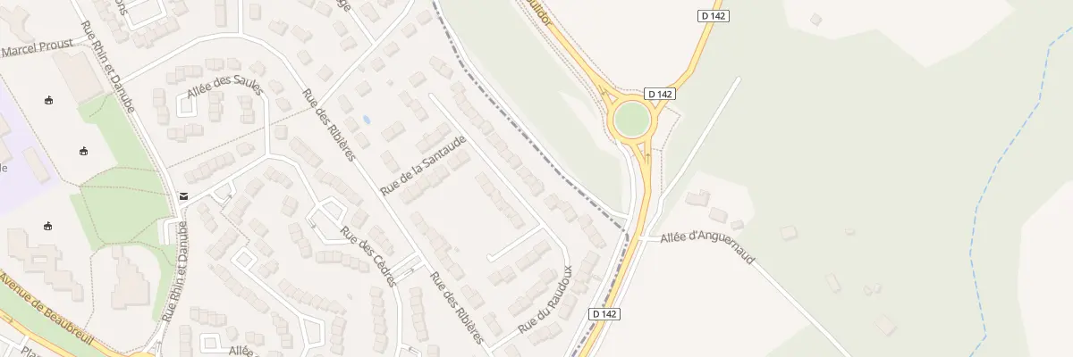 Plan du 36 Rue du Raudoux à Limoges