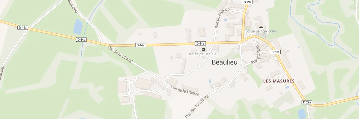 Plan du 9 Rue de la Mairie à Beaulieu