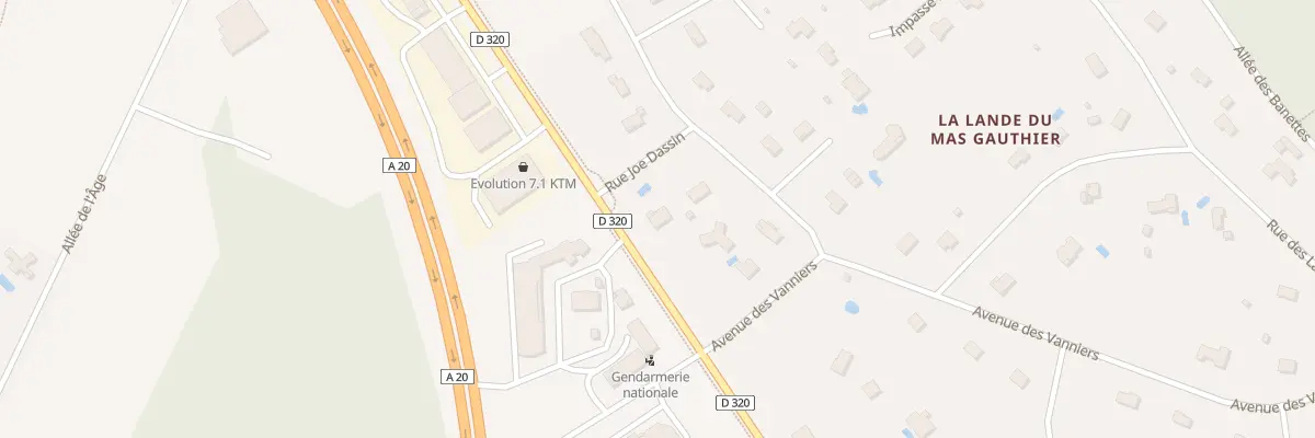 Plan du 2 Rue Joe Dassin à Feytiat