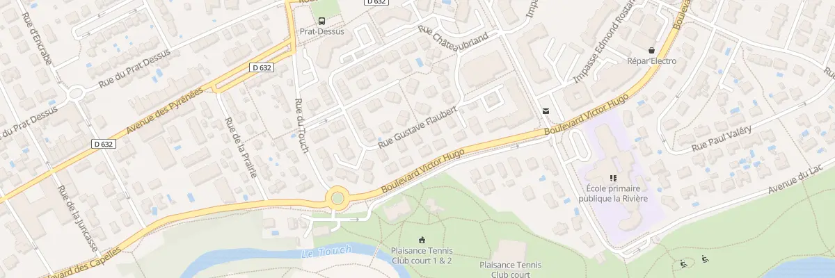 Plan du 10 Rue Gustave Flaubert à Plaisance-du-Touch