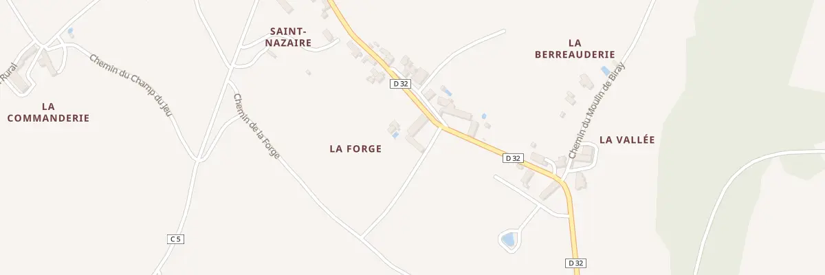 Plan du 20 Rte de Prissac à Oulches
