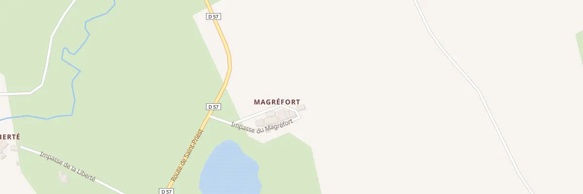 Plan du 9001 Magrefort à Saint-Jean-Ligoure