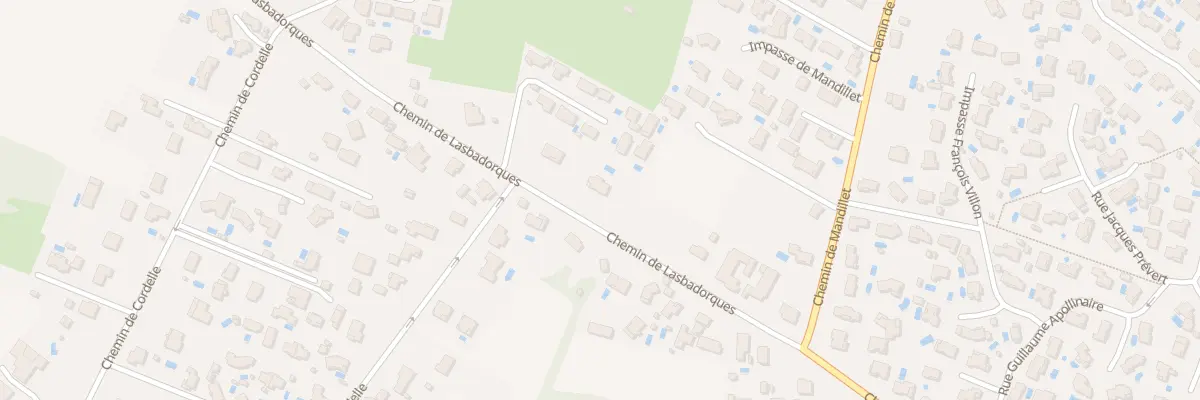 Plan du 26 Che de Lasbadorques à Cornebarrieu