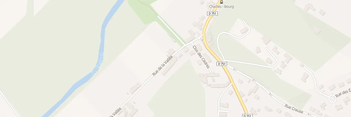 Plan du 5 Rue de la Vallée à Chailles