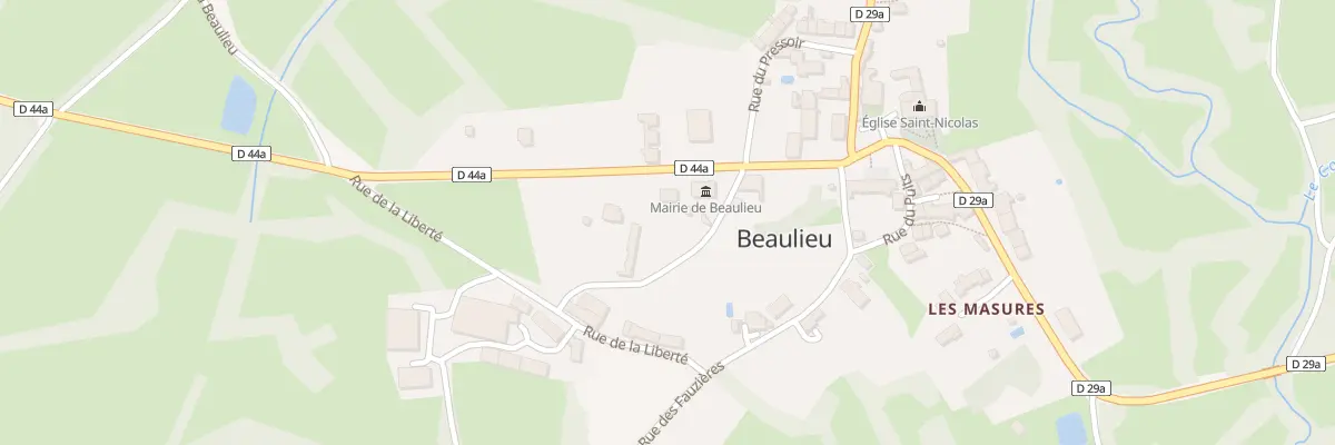 Plan du 5002 Rue de la Mairie à Beaulieu