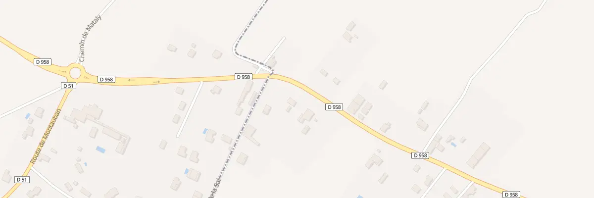Plan du 1315 Rte de Castelsarrasin à Montauban