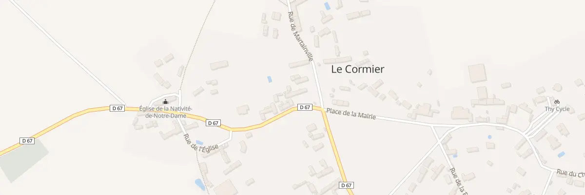 Plan du 1 Rue de l’Eglise au Cormier