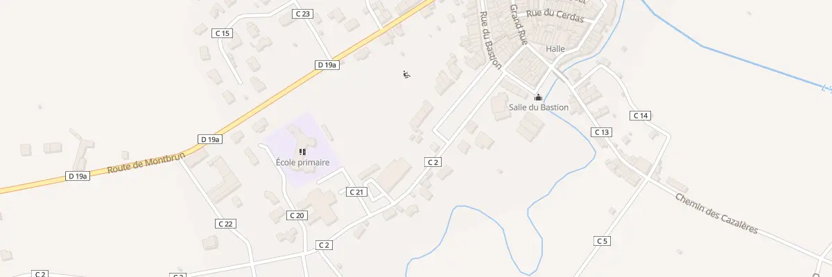 Plan du 14 Pl du Champ de Mars à Daumazan-sur-Arize