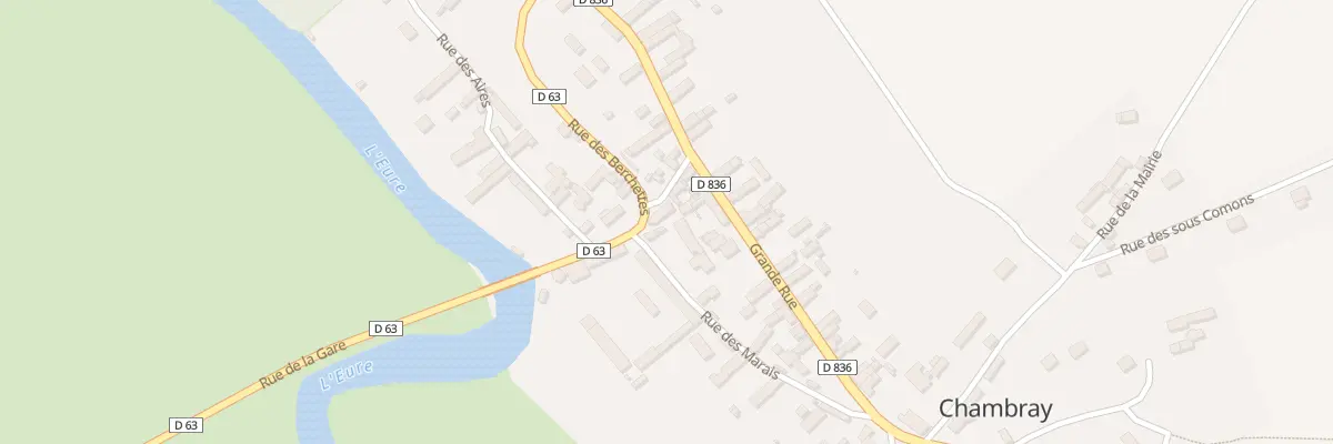 Plan du 9115 Rue de la Gare à Chambray