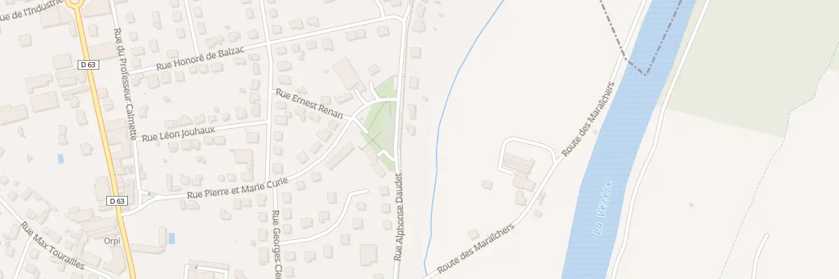 Plan du 38 Rue Alphonse Daudet à Terrasson-Lavilledieu