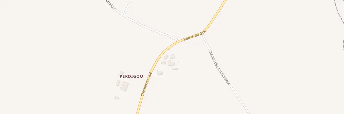 Plan du 740 Che du Gue à Villemade