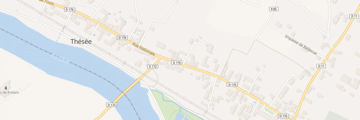 Plan du 20 Rue Nationale à Thésée