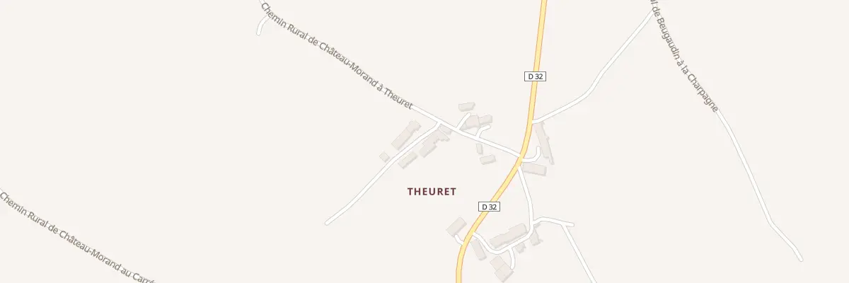 Plan du 15 Theuret à Prissac