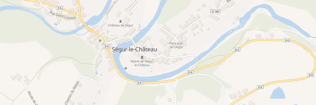 Plan du 7 Av du Chateau à Ségur-le-Château