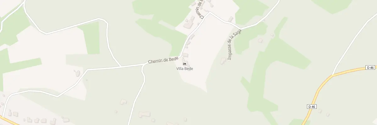 Plan du 298 Chem de Bede à Lavercantière